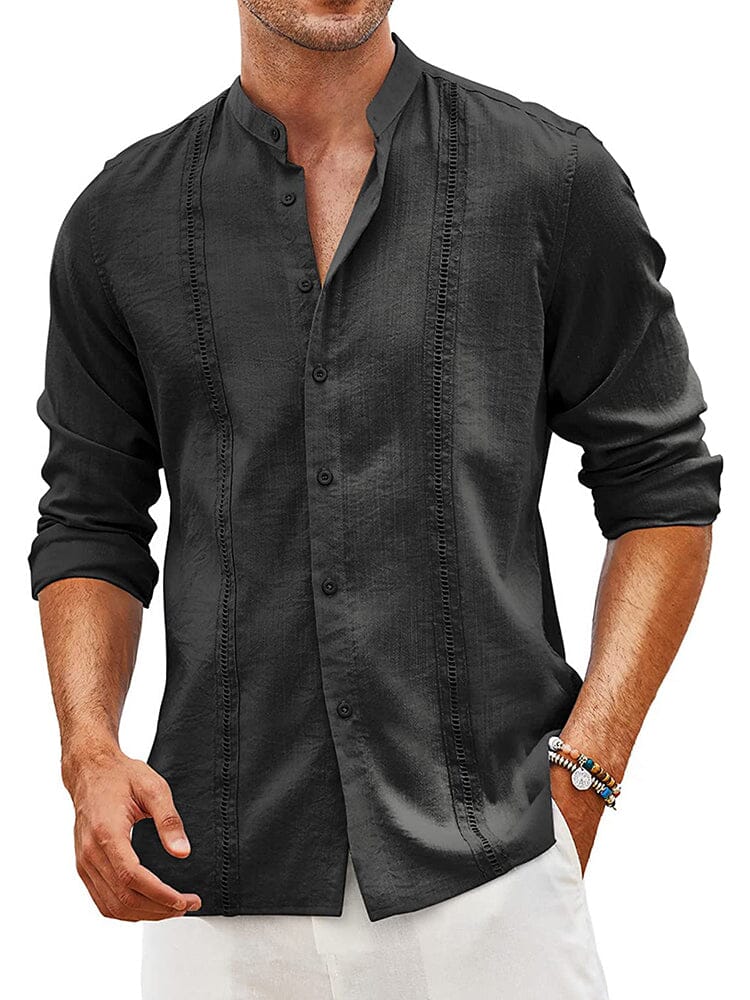 Embroidered Guayabera Linen Shirt (Live Only) - Image 3