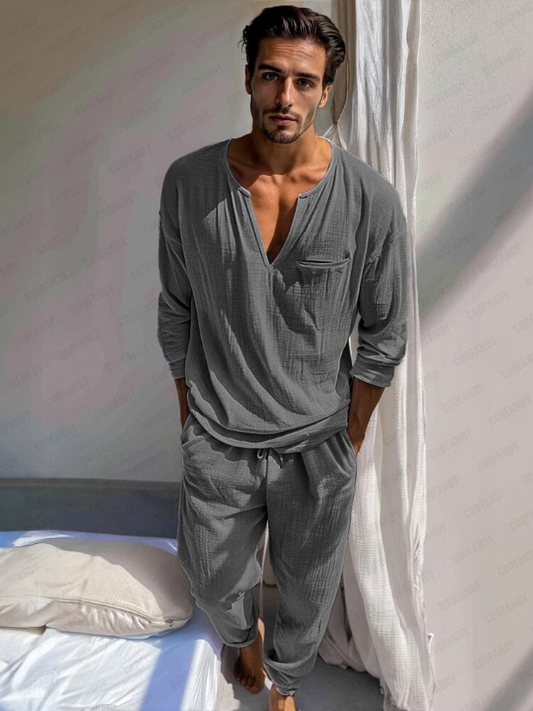 Essential 100% Cotton Shirt Set - Image 2