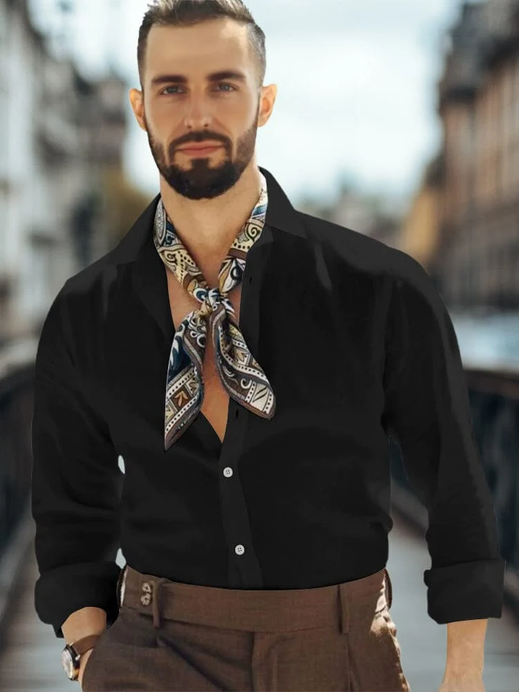 Essential Basic Solid Cotton Shirt - Image 2
