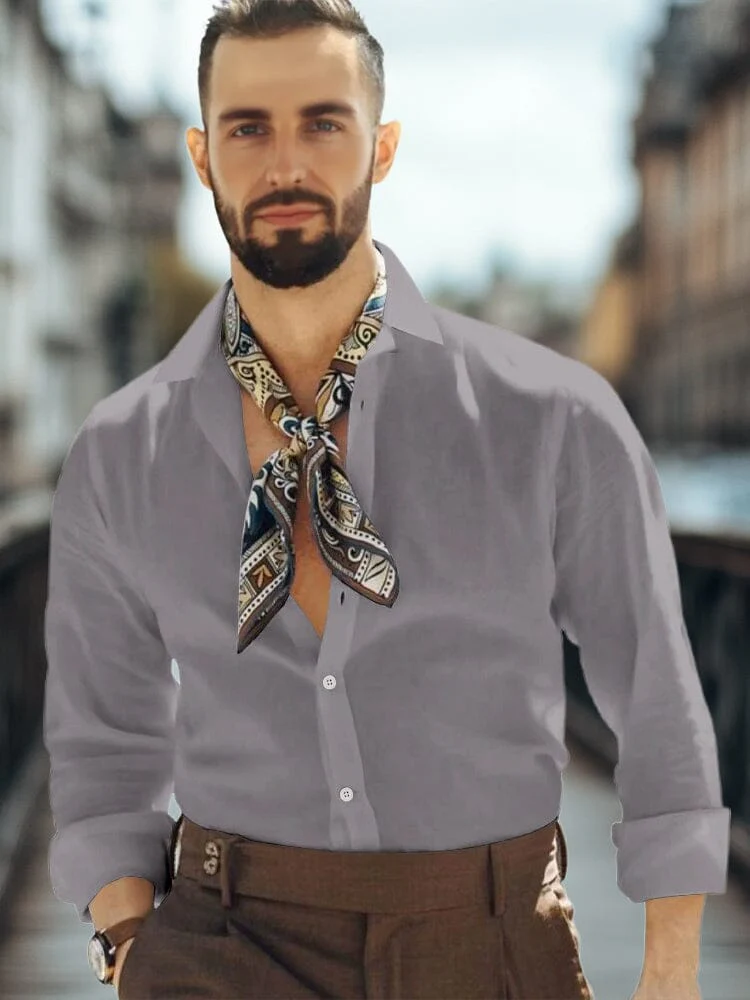 Essential Basic Solid Cotton Shirt - Image 5