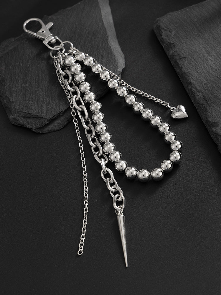Essential Beads Rivet Wallet Chain Keychain Jeans Charm - Image 11