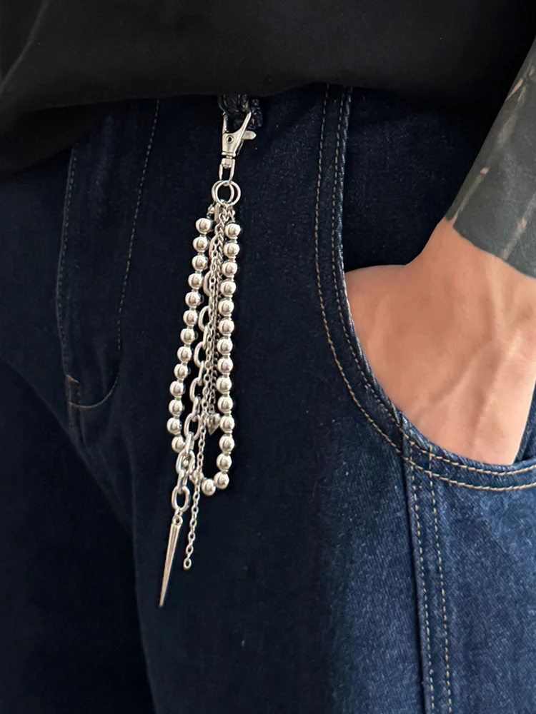Essential Beads Rivet Wallet Chain Keychain Jeans Charm - Image 5