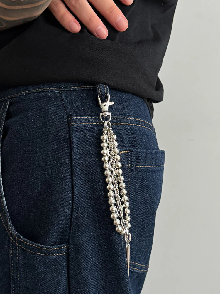 Essential Beads Rivet Wallet Chain Keychain Jeans Charm - Image 7