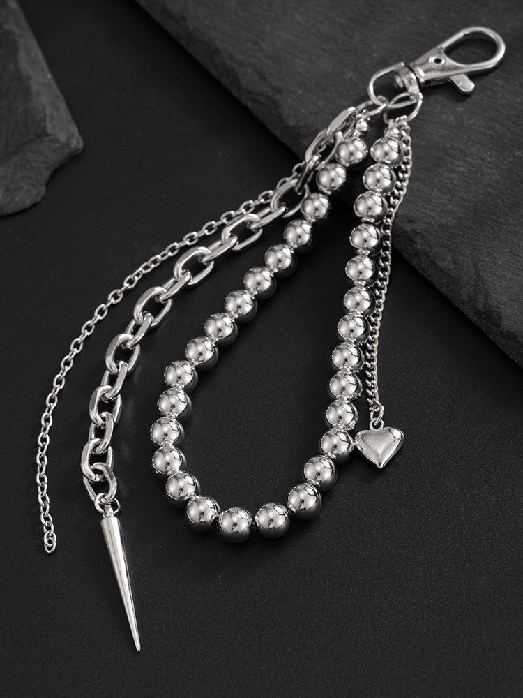 Essential Beads Rivet Wallet Chain Keychain Jeans Charm - Image 8