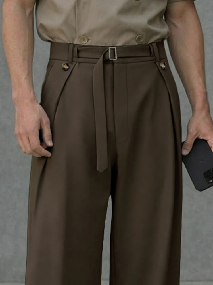Essential Belted Wide Leg Trousers - Image 3