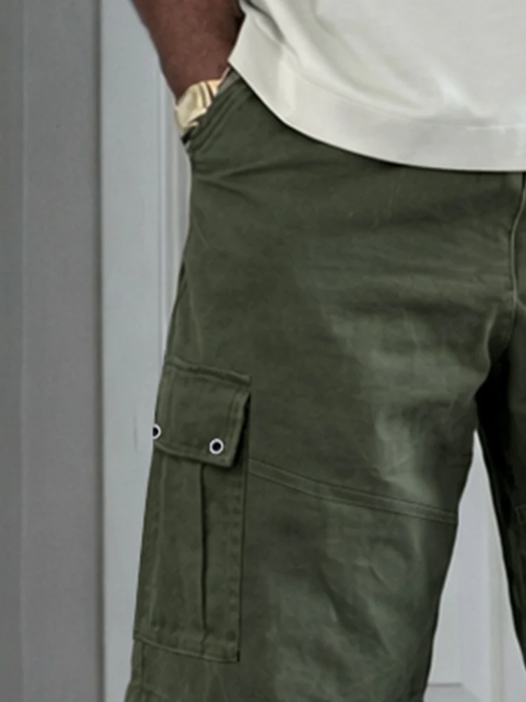 Essential Casual Cotton Cargo Shorts - Image 3