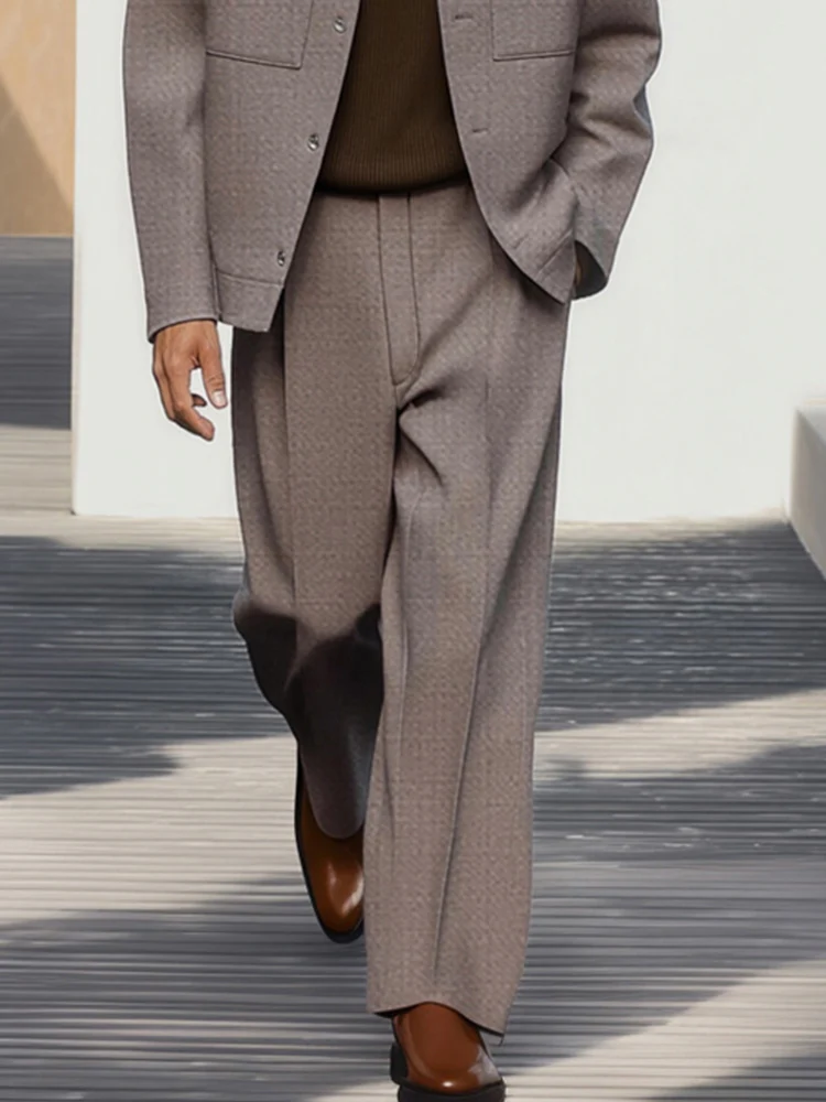 Essential Dual Pocket Jacket Pants Set - Image 4