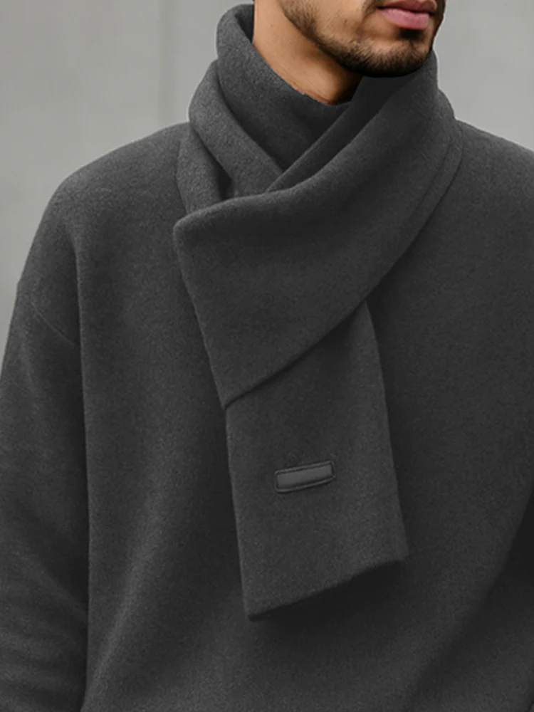 Essential Simple Knit Sweater and Scarf Set - Image 3