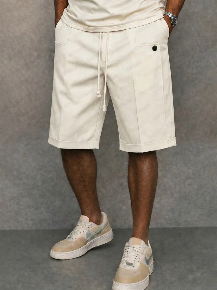 Essential Urban Casual Drawstring Shorts - Image 2