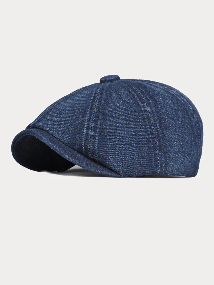 Esthetic Denim Newsboy Cap - Image 4