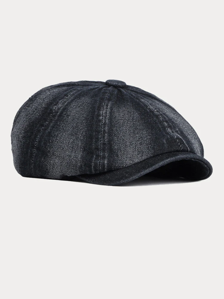 Esthetic Denim Newsboy Cap - Image 6