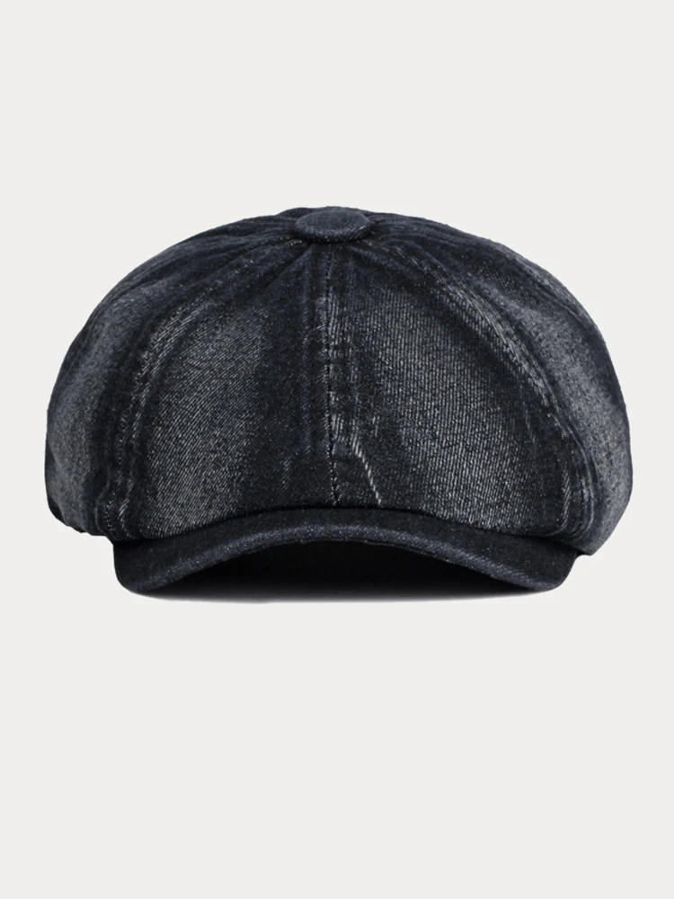 Esthetic Denim Newsboy Cap - Image 7