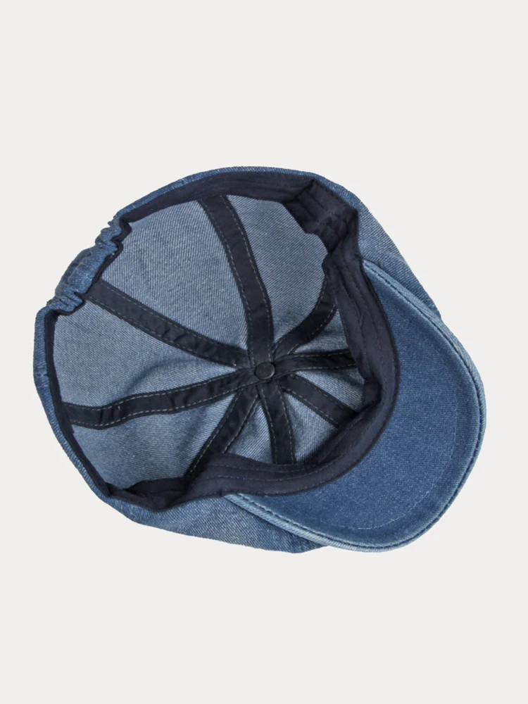 Esthetic Denim Newsboy Cap - Image 9
