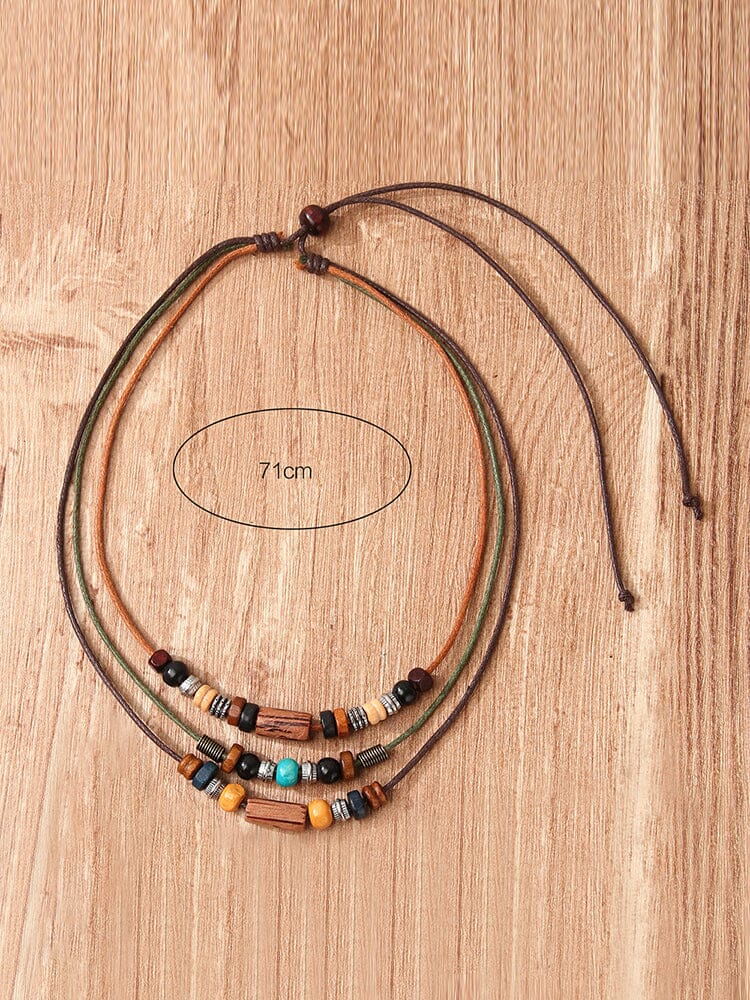 Ethnic Style Beaded Necklace - Image 2