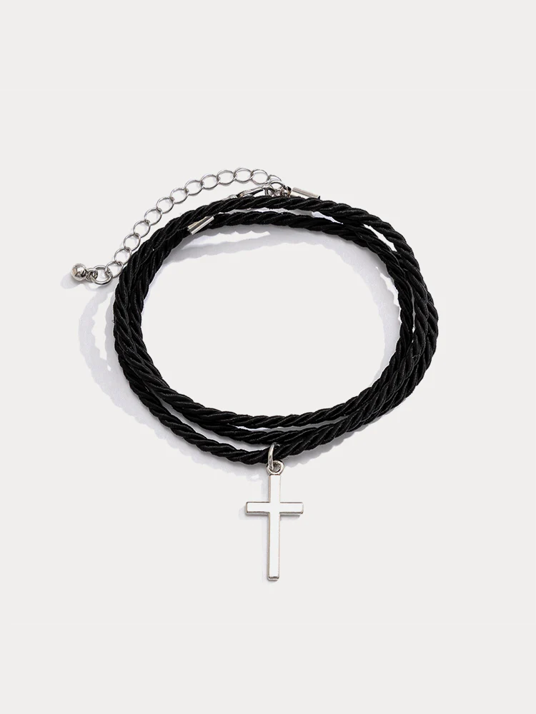 Ethnic Style Multi Layer Woven Cross Bracelets