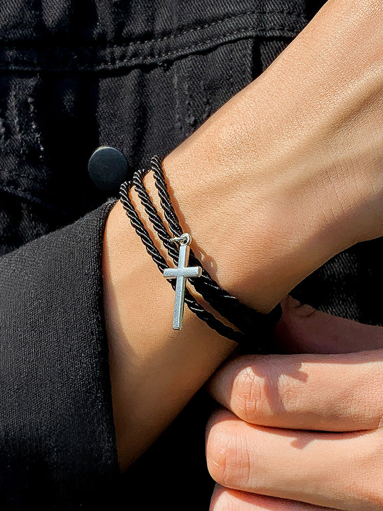 Ethnic Style Multi Layer Woven Cross Bracelets - Image 3