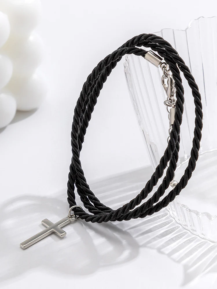 Ethnic Style Multi Layer Woven Cross Bracelets - Image 5