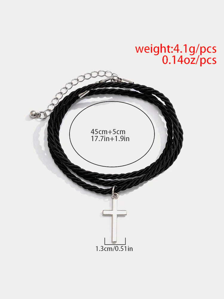 Ethnic Style Multi Layer Woven Cross Bracelets - Image 6