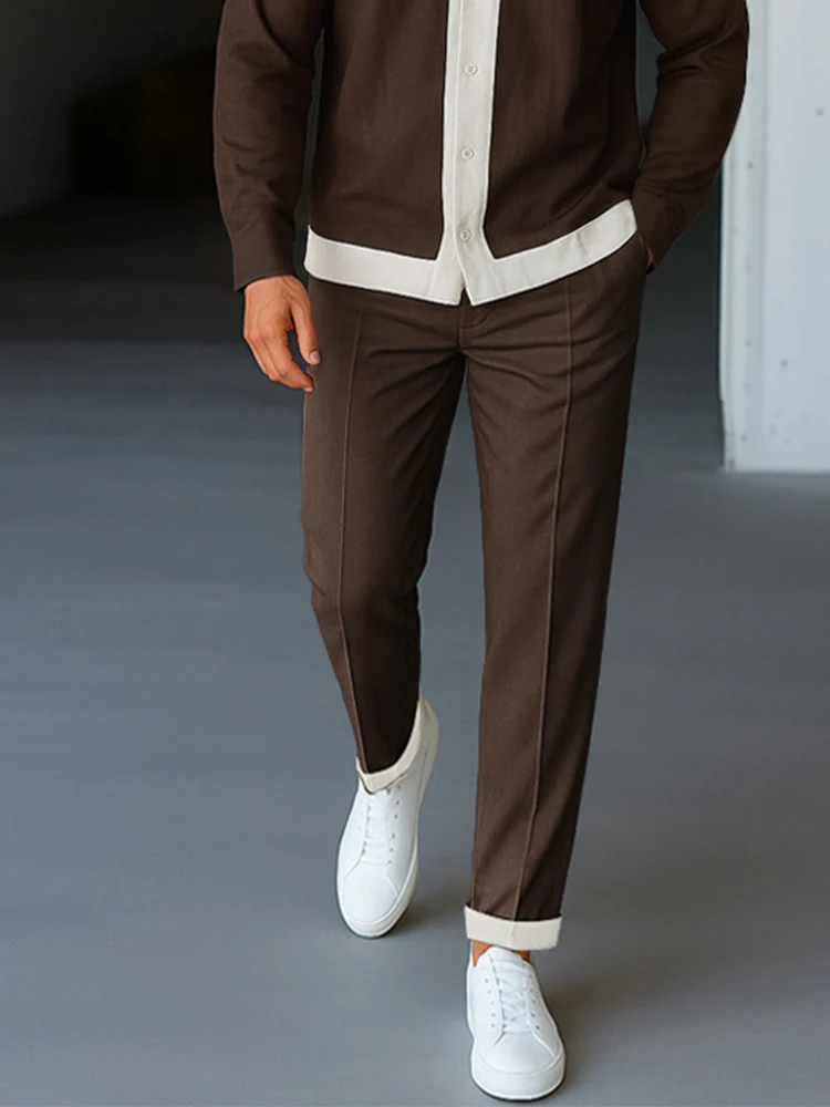 Everyday Casual Color Block Matching Set - Image 4