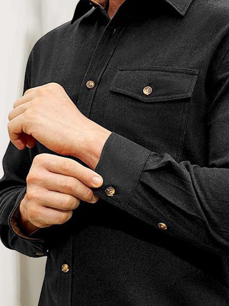 Everyday Ease Suede Patchwork Shirt - Image 11