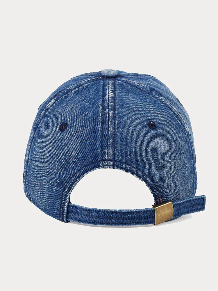Fashion Destroyed Torn Denim Cap - Image 8