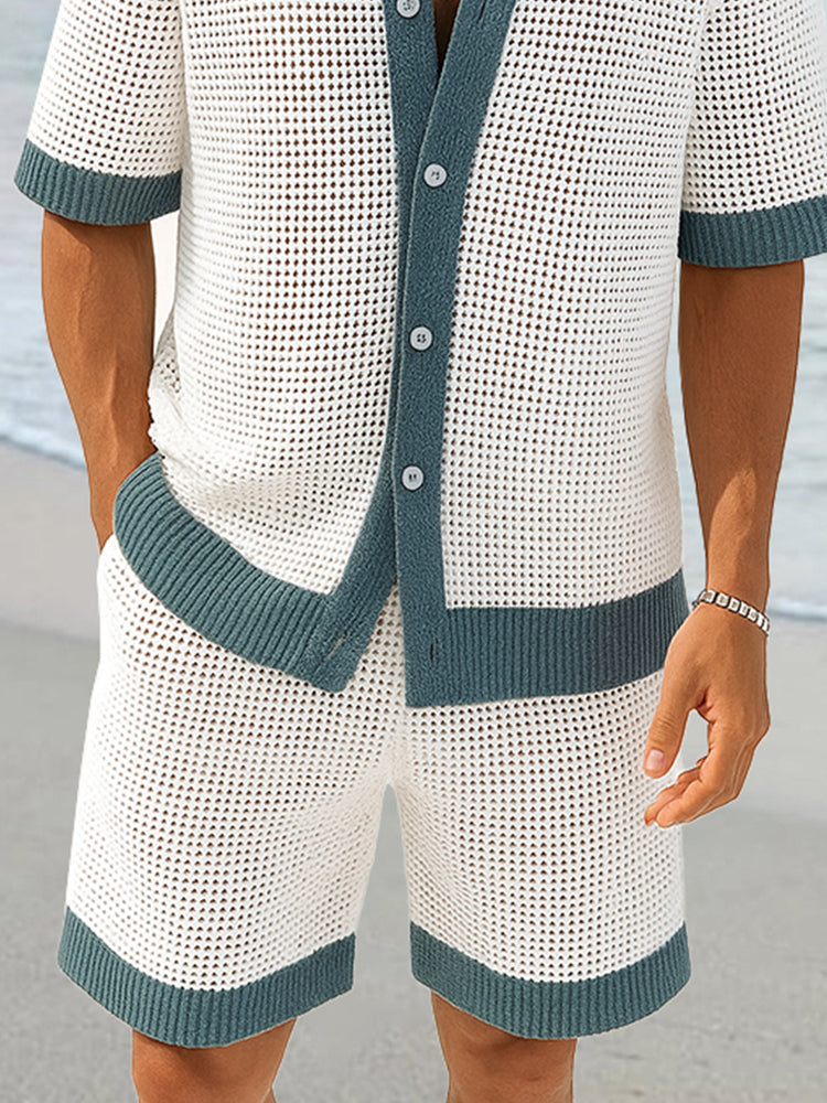 Fashion Knit Mesh Color-Blocking Set - Image 4