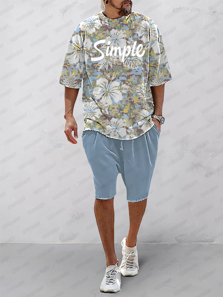 Fresh Floral Patterns Athleisure Set - Image 2