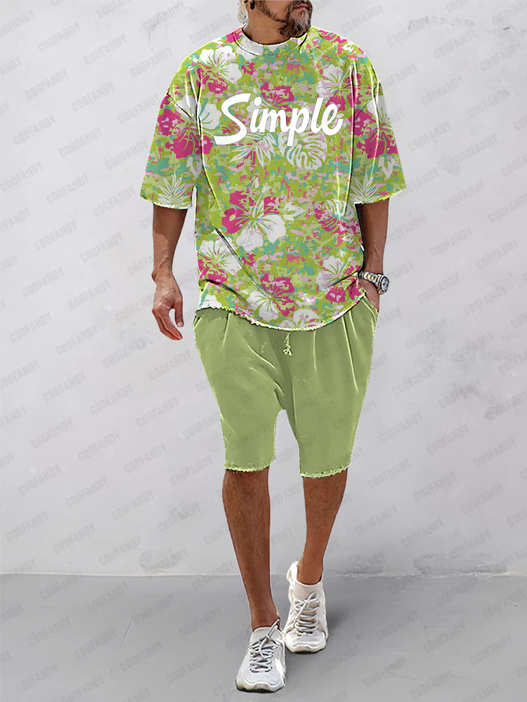 Fresh Floral Patterns Athleisure Set - Image 4