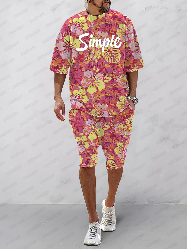 Fresh Floral Patterns Athleisure Set - Image 7