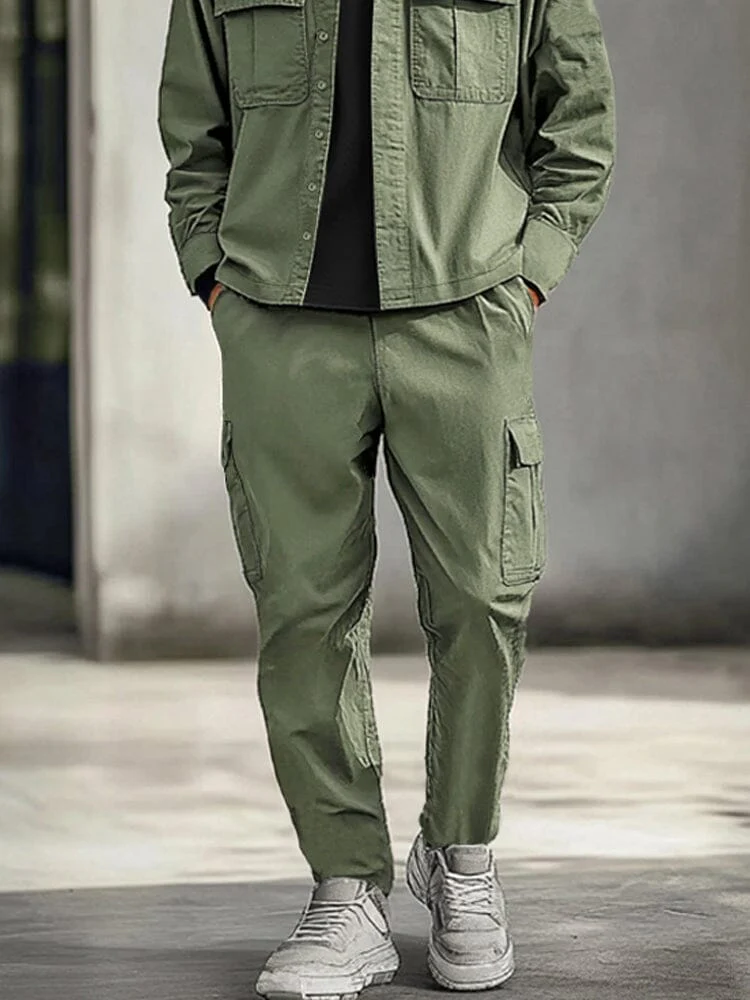 Functional Cotton Cargo Jacket Set - Image 12