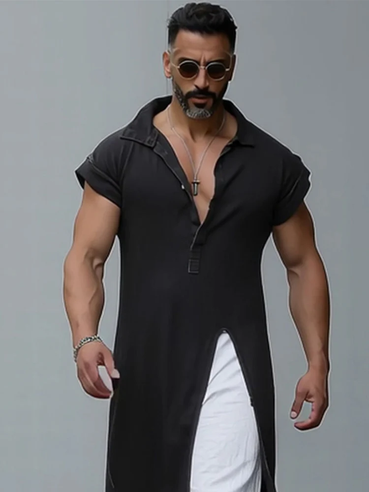 Fusion Style Slit Hem Longline Top - Image 3