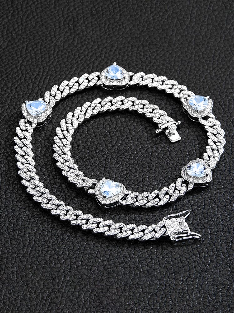 Glamour Hearts Cuba Chain - Image 2