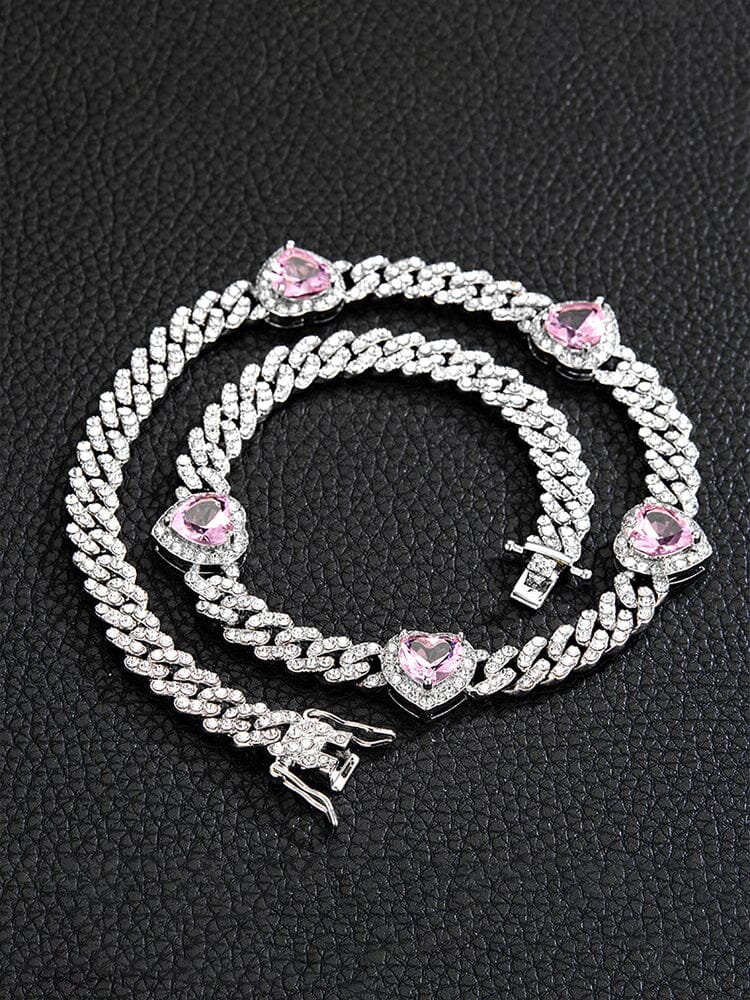 Glamour Hearts Cuba Chain - Image 3