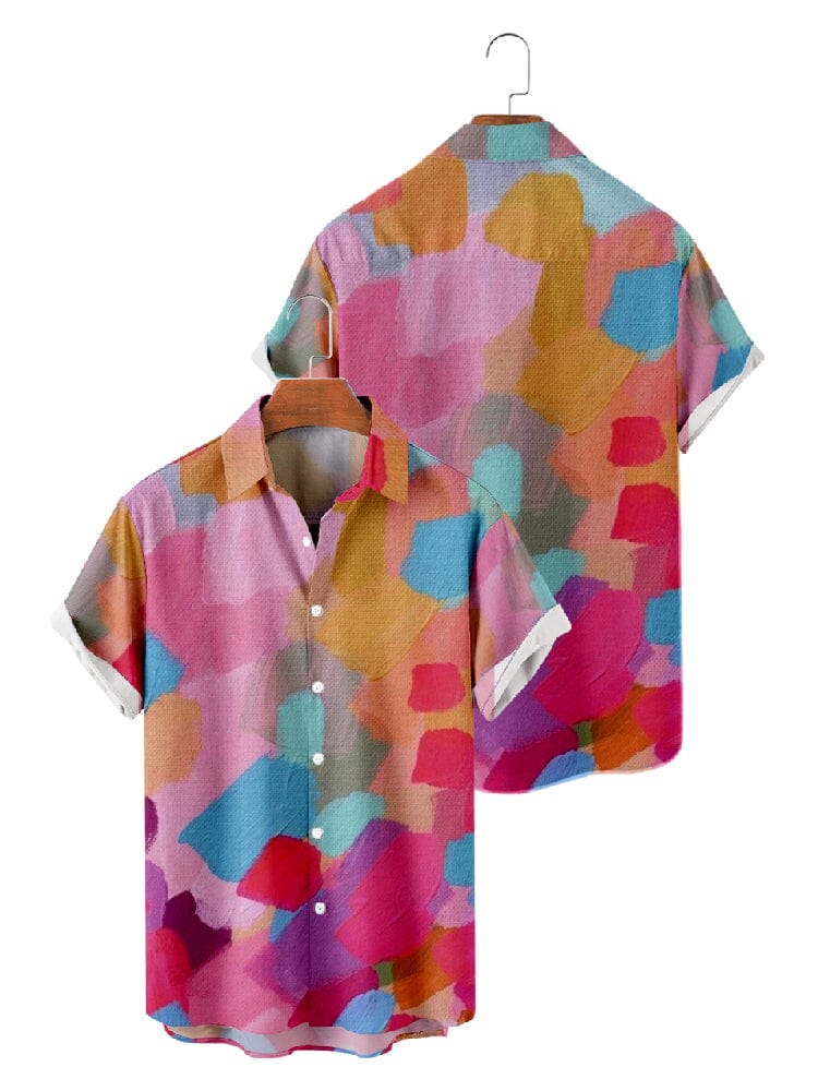 Graffiti Painted Cotton Linen Shirt - Image 10