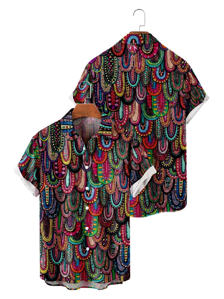 Graffiti Painted Cotton Linen Shirt - Image 15