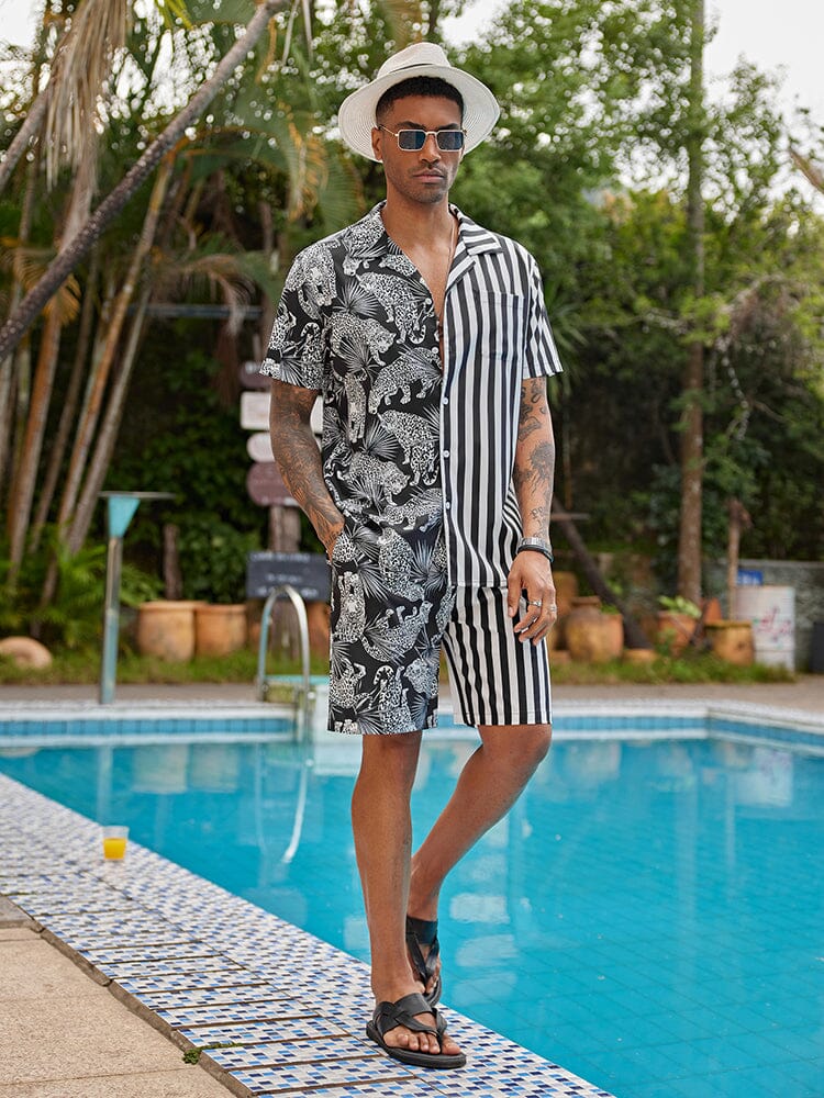 Hawaiian Splicing Beach Shirt Set (US Only) - Image 10