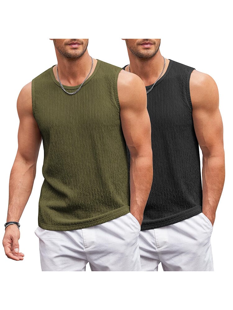 Jacquard Knit 2 Packs Tank Top (US Only) - Image 3