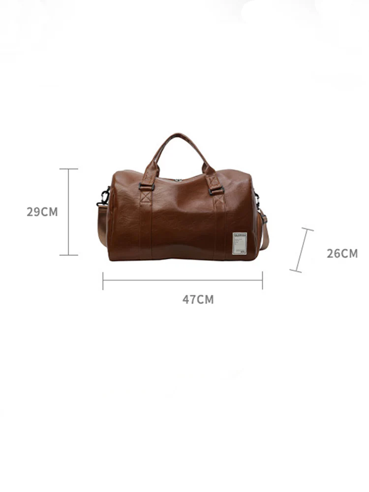 Large Capacity PU Leather Travel Bag - Image 11