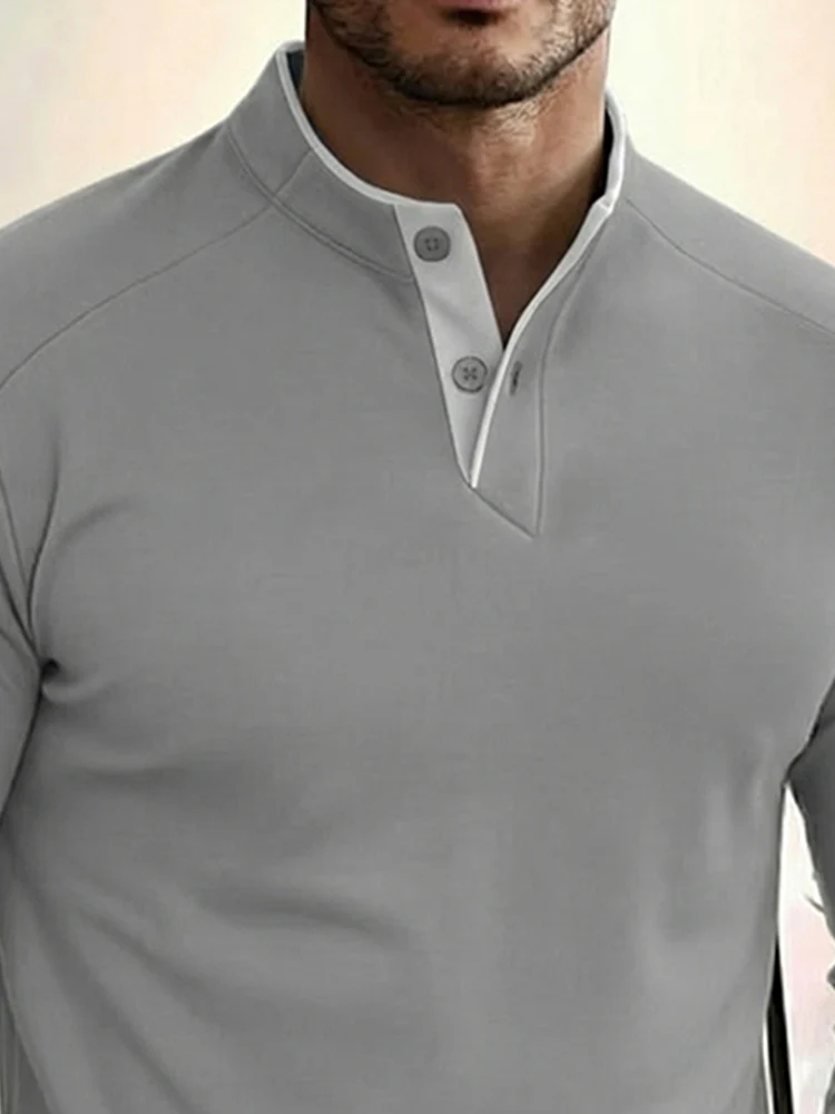 Layering Essential Contrast Placket Shirt - Image 3