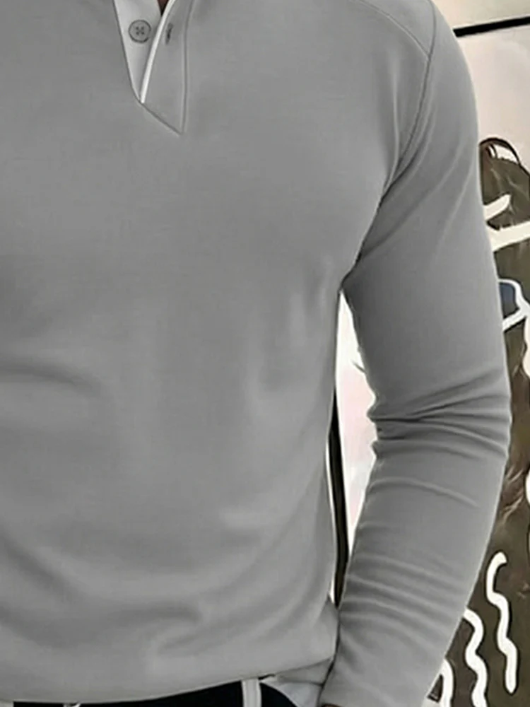 Layering Essential Contrast Placket Shirt - Image 4