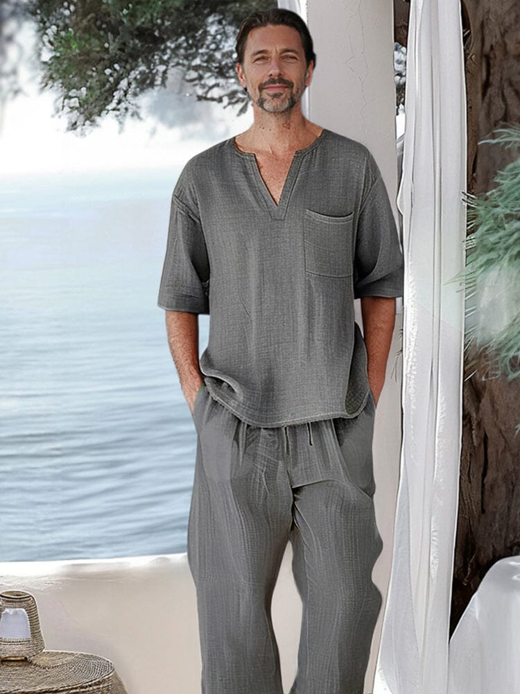 Leisure 100% Cotton 2-Piece Set - Image 3