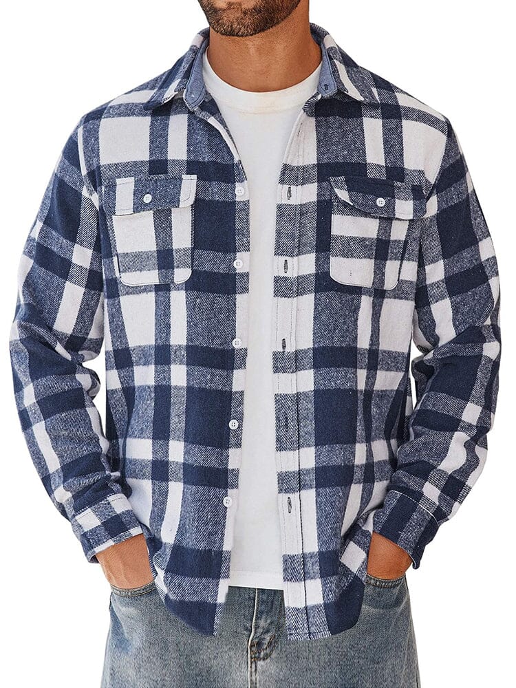 Leisure Checked Flannel Shirt - Image 4