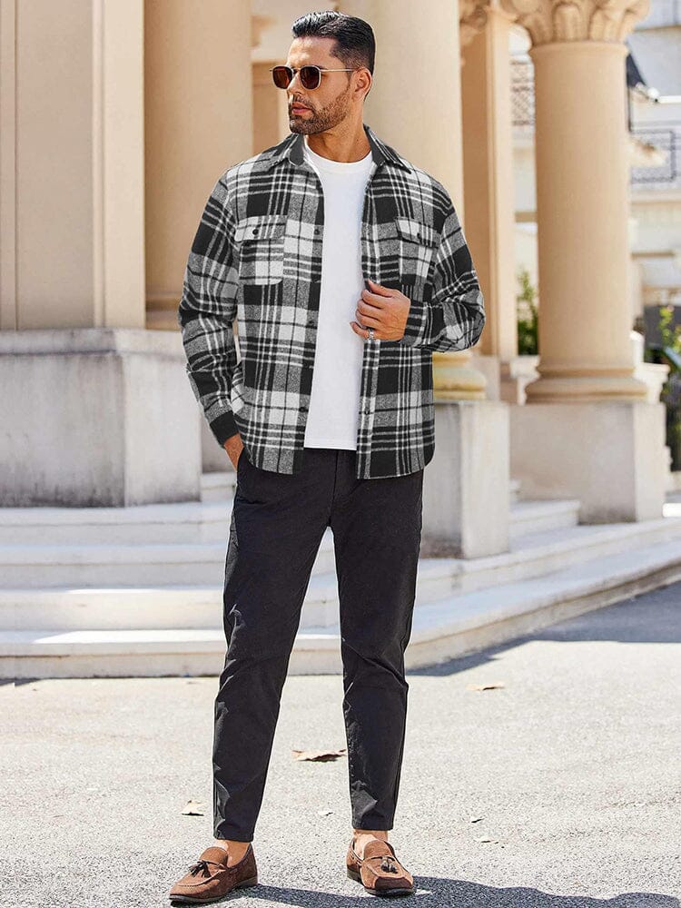 Leisure Checked Flannel Shirt - Image 9