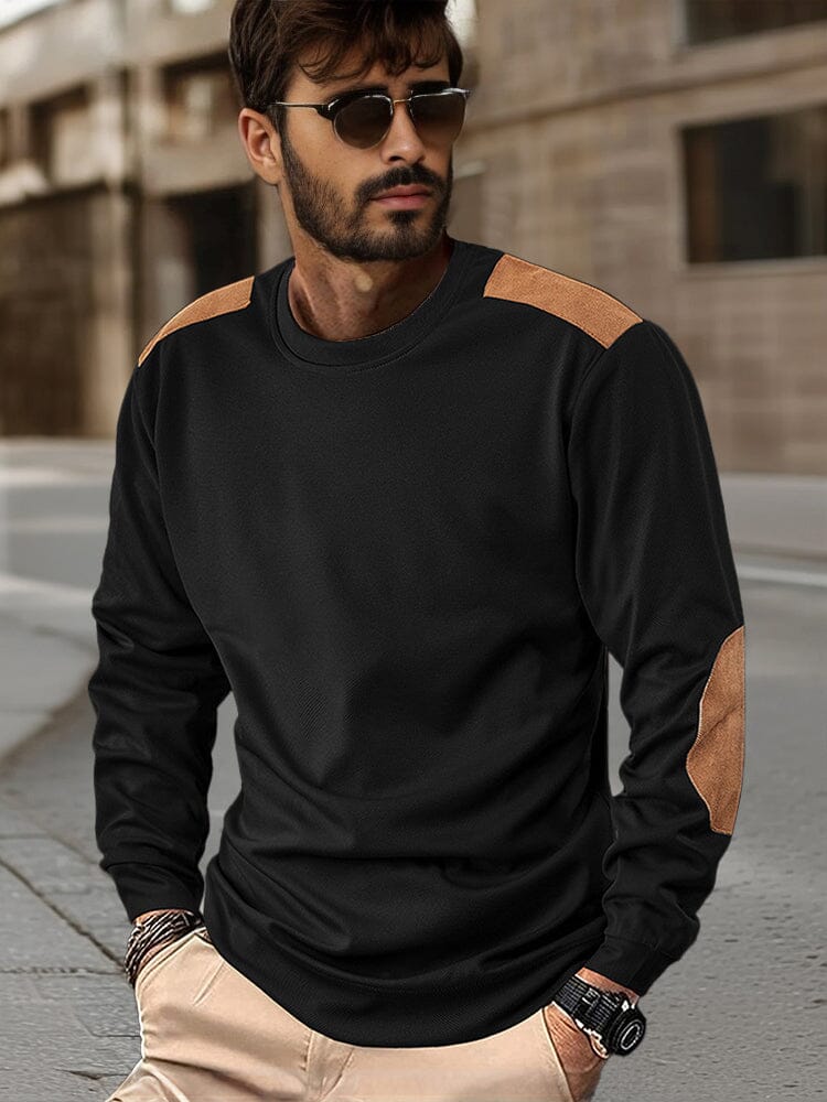 Leisure Colorblock Patchwork Sweatshirt - Image 2