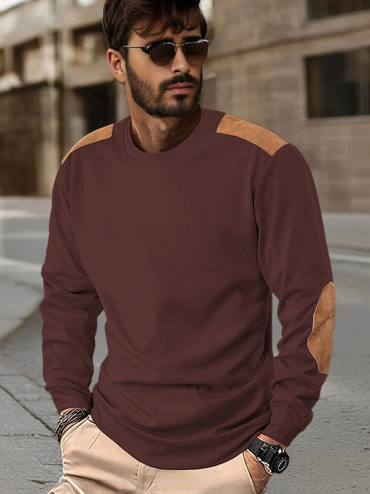 Leisure Colorblock Patchwork Sweatshirt - Image 3