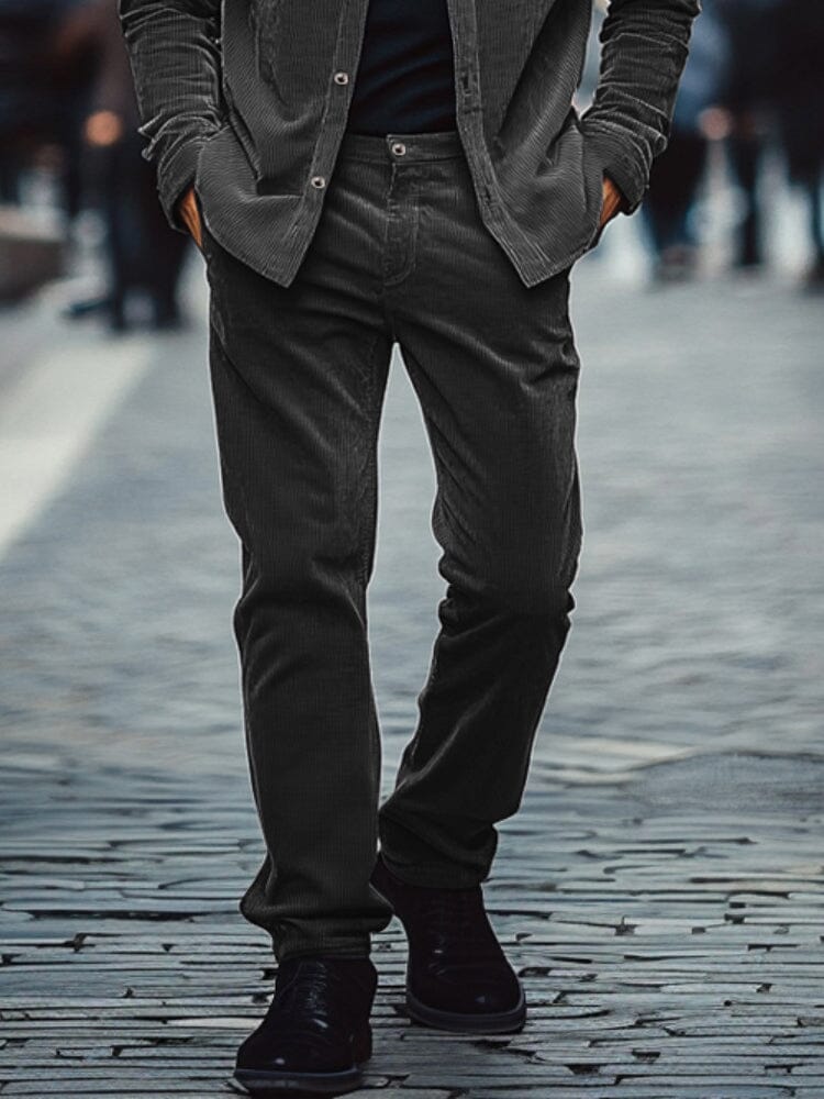 Leisure Corduroy Jacket Pants Set - Image 4