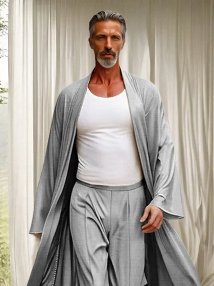 Leisure Long Outerwear and Pants Set - Image 3