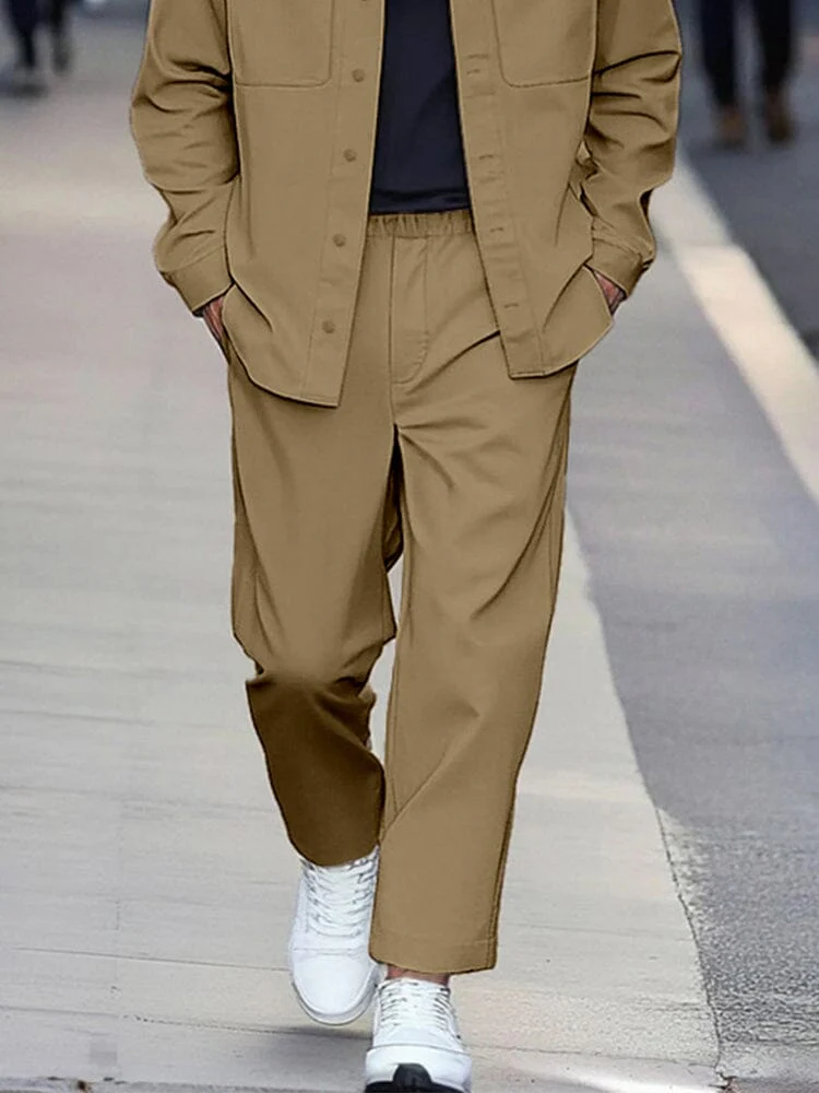 Leisure Loose Shirt Jacket Set - Image 4
