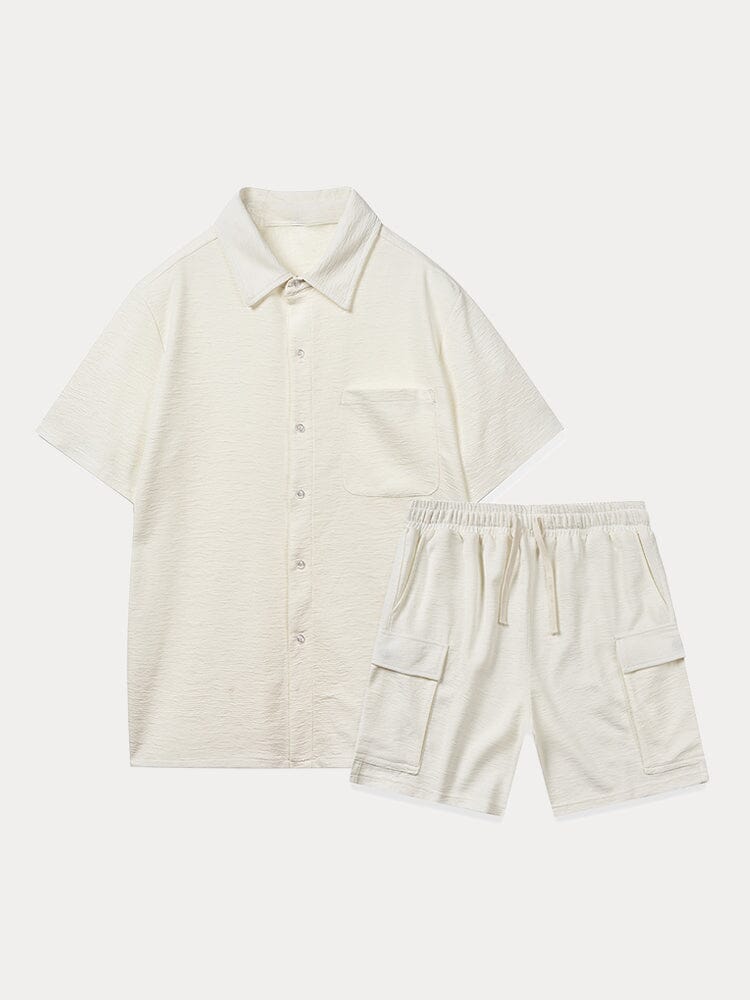 Leisure Texture 2-Piece Shirt Set - Image 7
