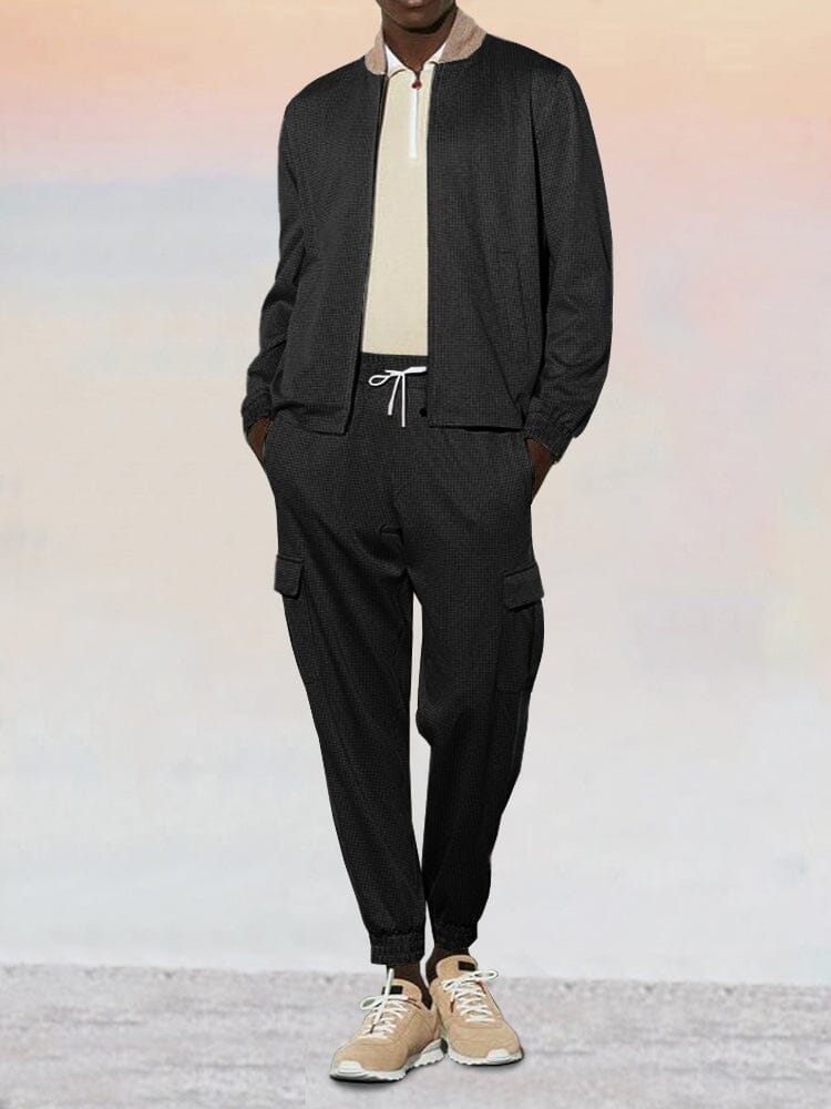Leisure Waffle 2-Piece Jacket Set - Image 2